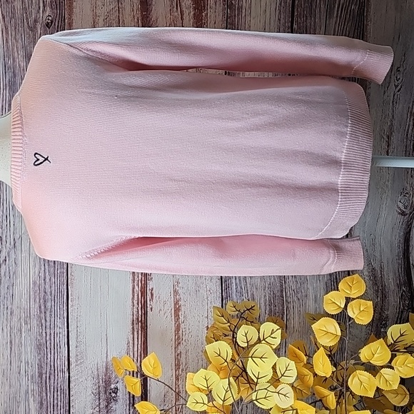 VICTORIA'S SECRET PINK LOVE KNIT LONG SLEEVE CREW NECK PULLOVER SWEATER - Picture 6 of 13